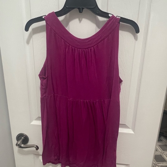 Cable and gauged pink top medium sleeveless - Picture 9 of 11